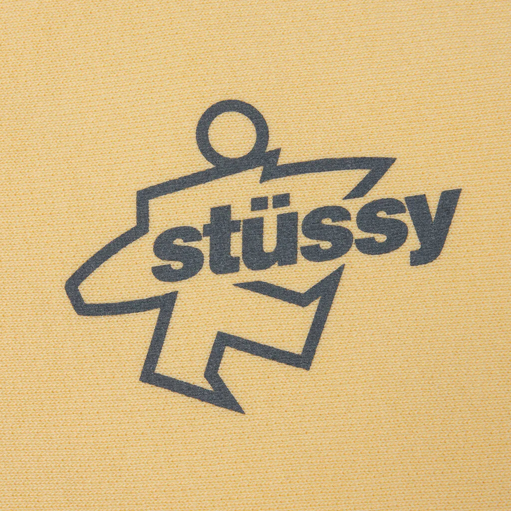 Surf Size Garment Dyed Zip Hood Gold