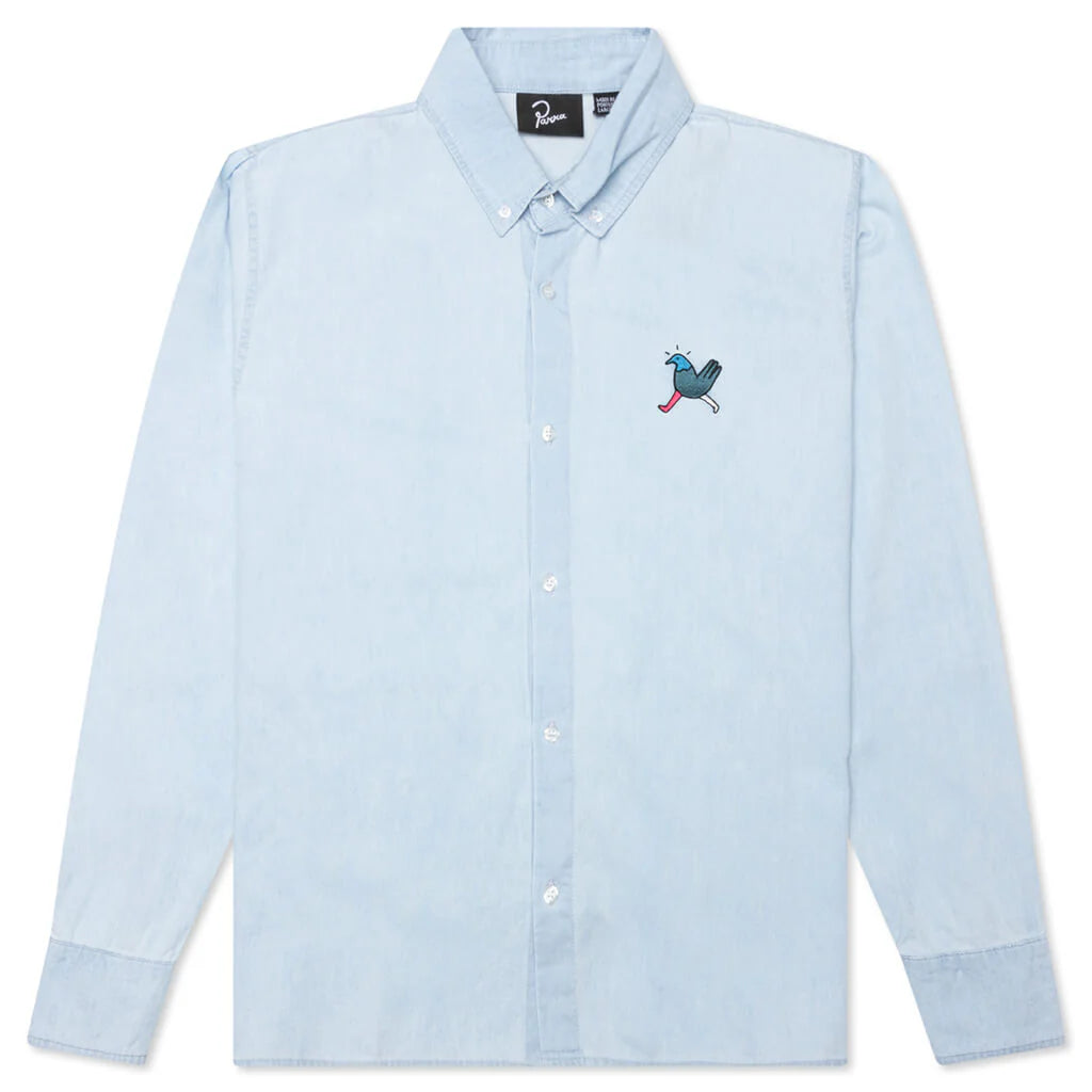 Annoyed Chicken Shirt Bleached Denim