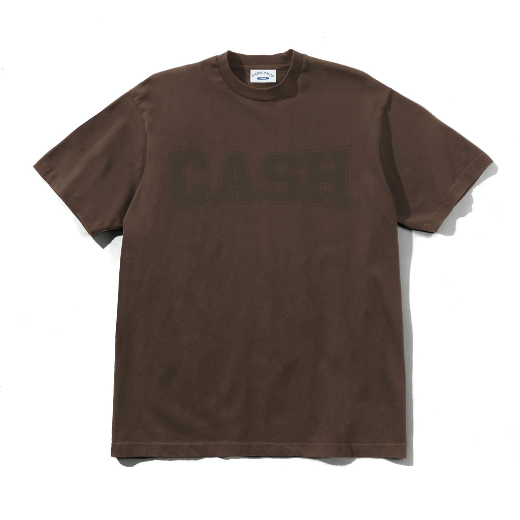 Cash Only Campus T Shirt Washed Brown