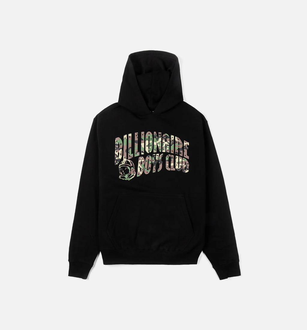 Camo Pullover Mens Hoodie Black