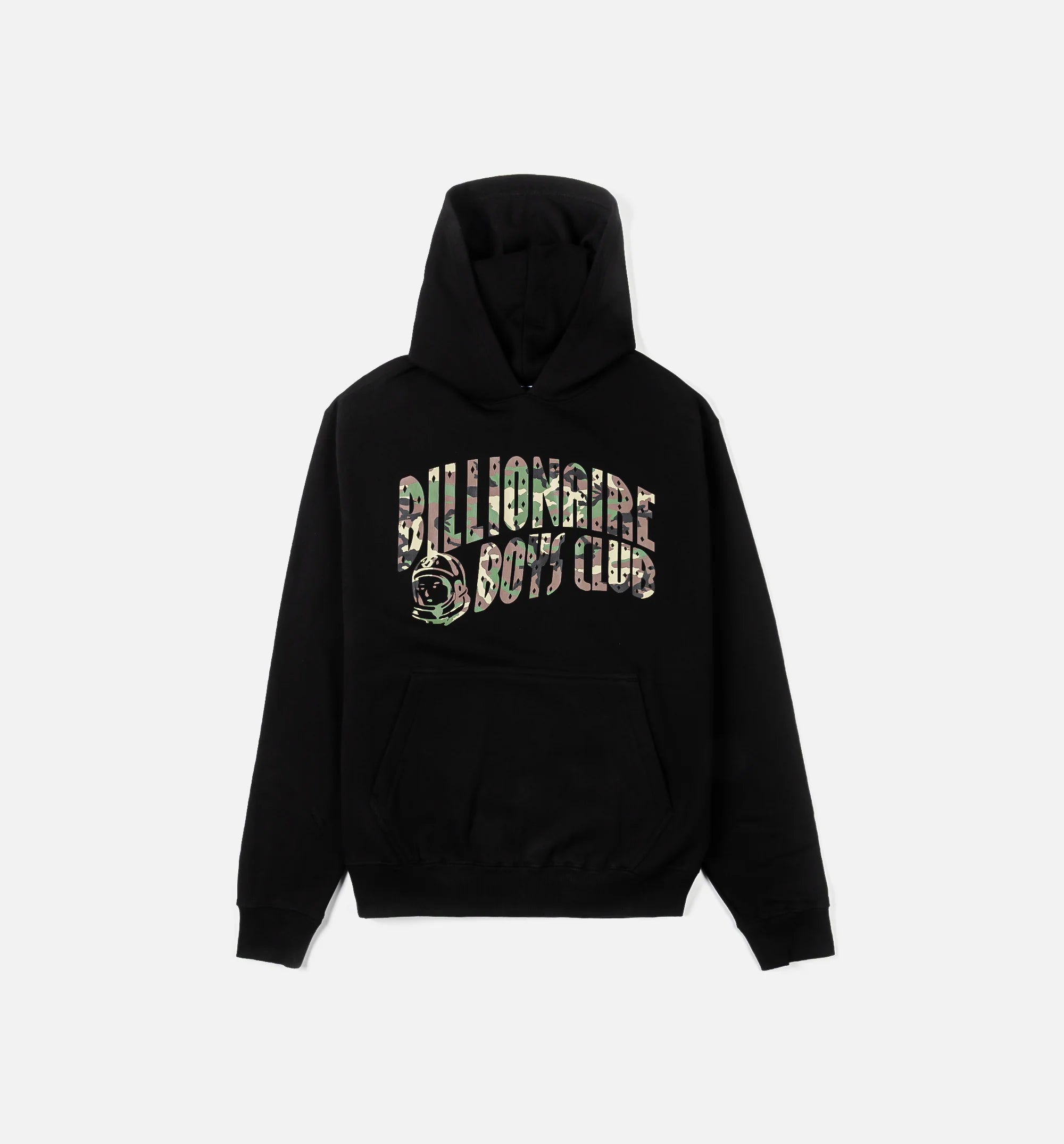 Camo Pullover Mens Hoodie Black