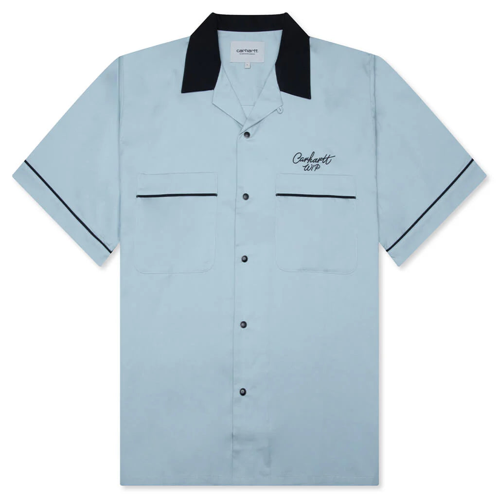 S S Bowl Shirt Blue Fog Black