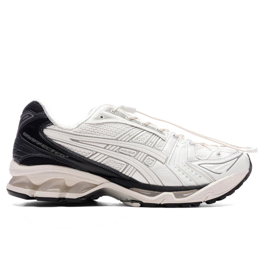 Asics x Unaffected Gel Kayano 14 Bright White Jet Black