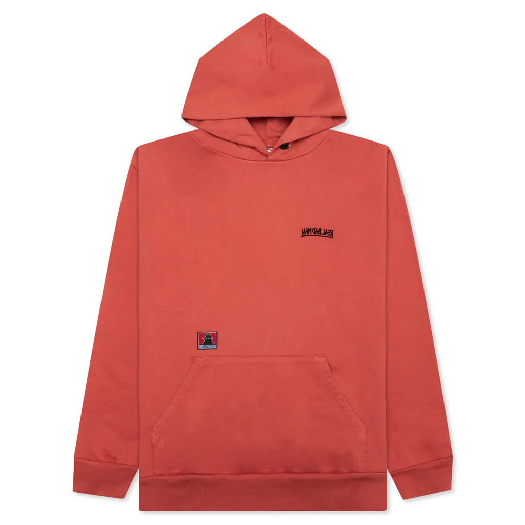 Bassline Hood Fleece Dusty Red