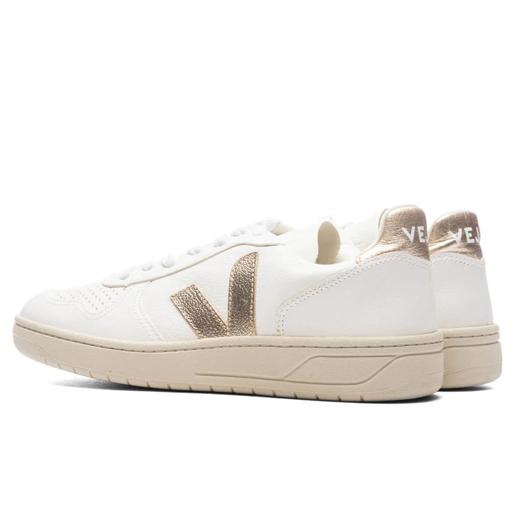 Womens V 10 Chromefree Leather White Platine