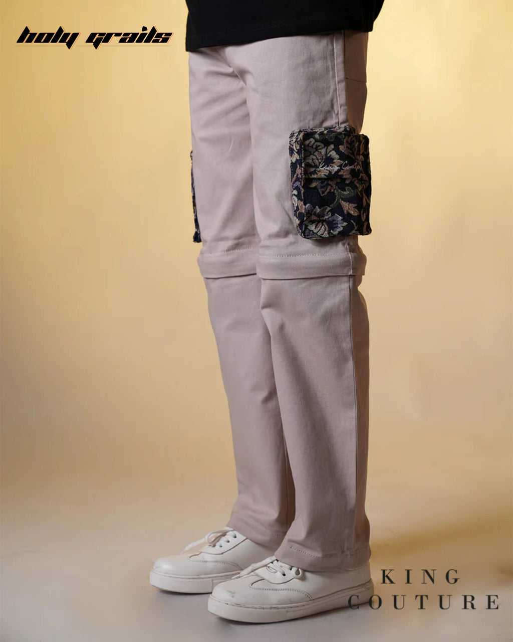 Paisley Pocket Detachable Zipper Pants HG x King Couture