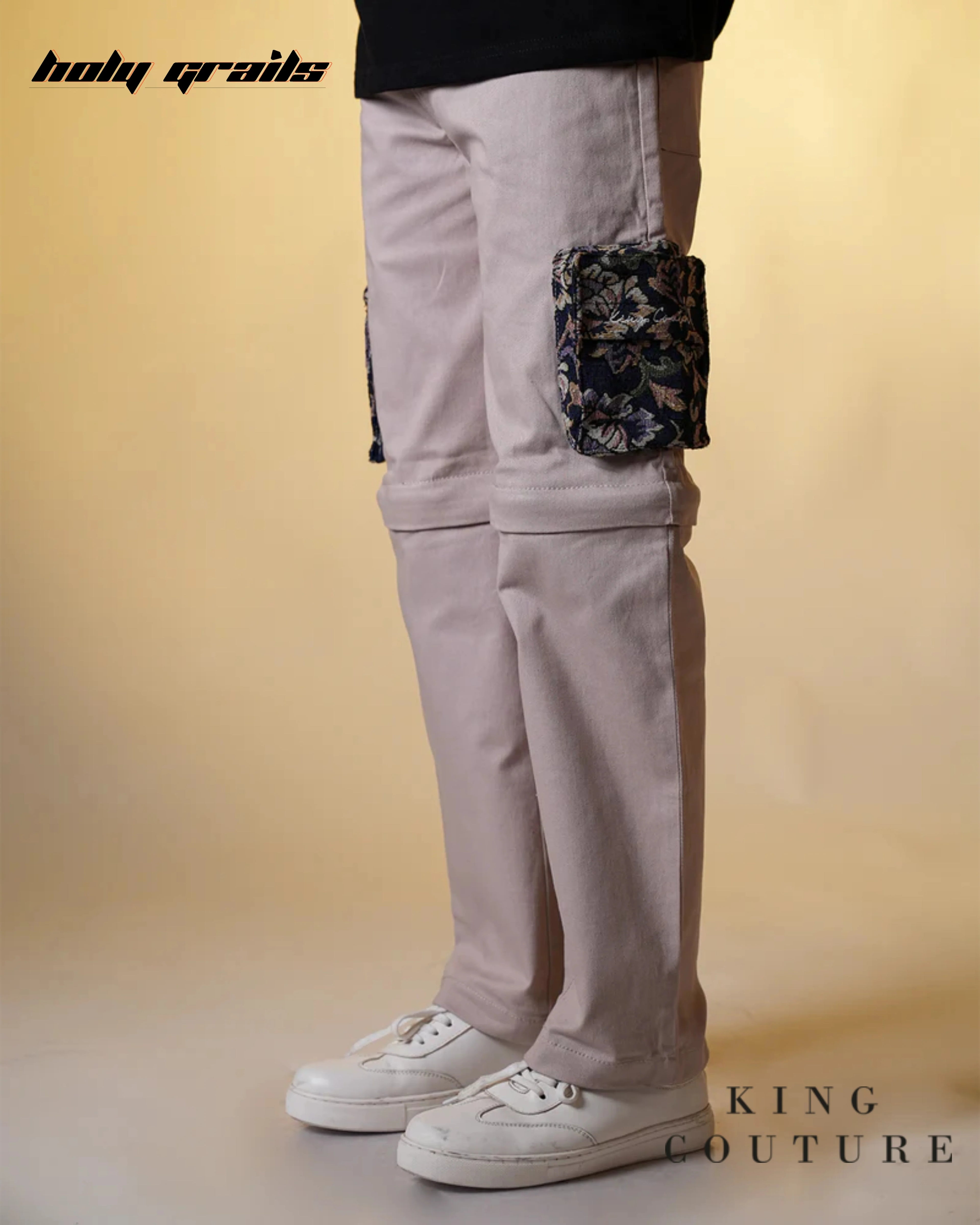 Paisley Pocket Detachable Zipper Pants HG x King Couture