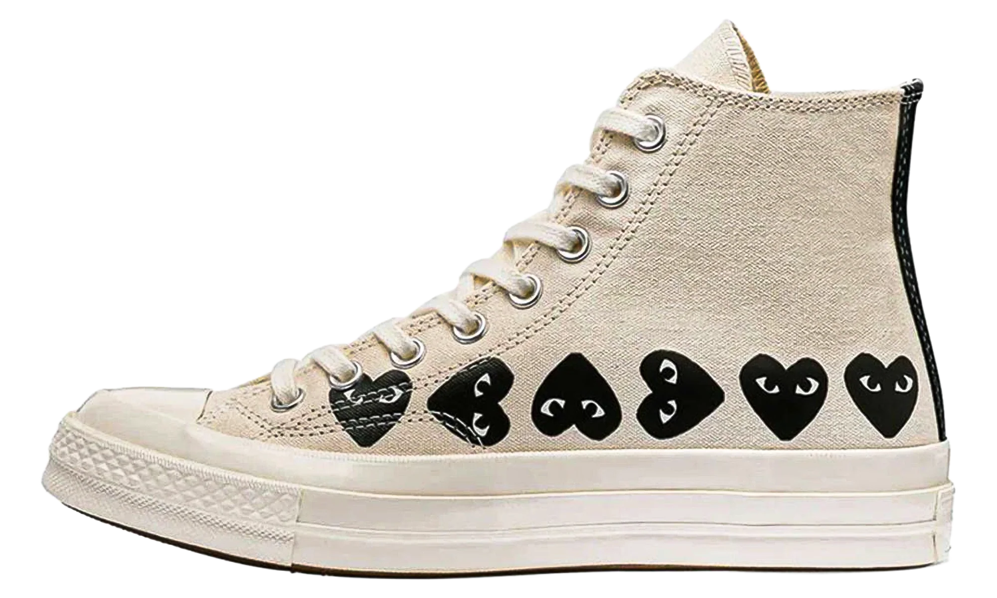 Chuck Taylor All Star 70 Hi "Comme des Garcons PLAY Multi-Heart Milk" AZ K127 001