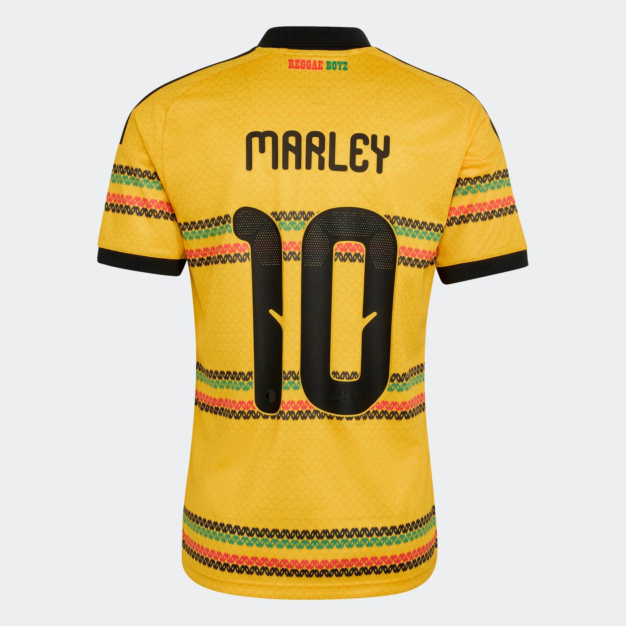adidas Jamaica Home Bob Marley 10 Mens Soccer Jersey 2026 Gold