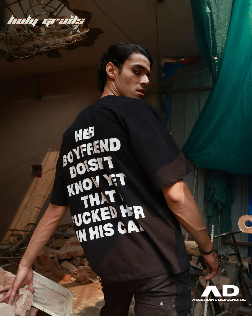 One Night Stand Black T Shirt HG x Ascending Descending