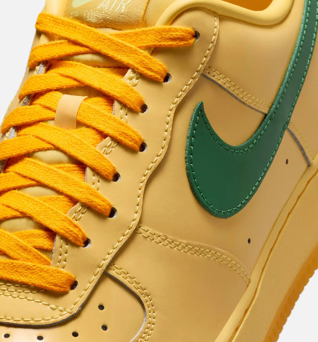 Air Force 1 Low Topaz Gold and Light Laser Orange Mens Lifestyle Shoe Topaz Gold Pine Green Light Laser orange Midas Gold