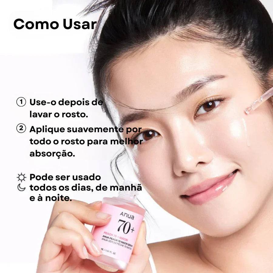 Sérum de Niacinamida 70 com Pêssego