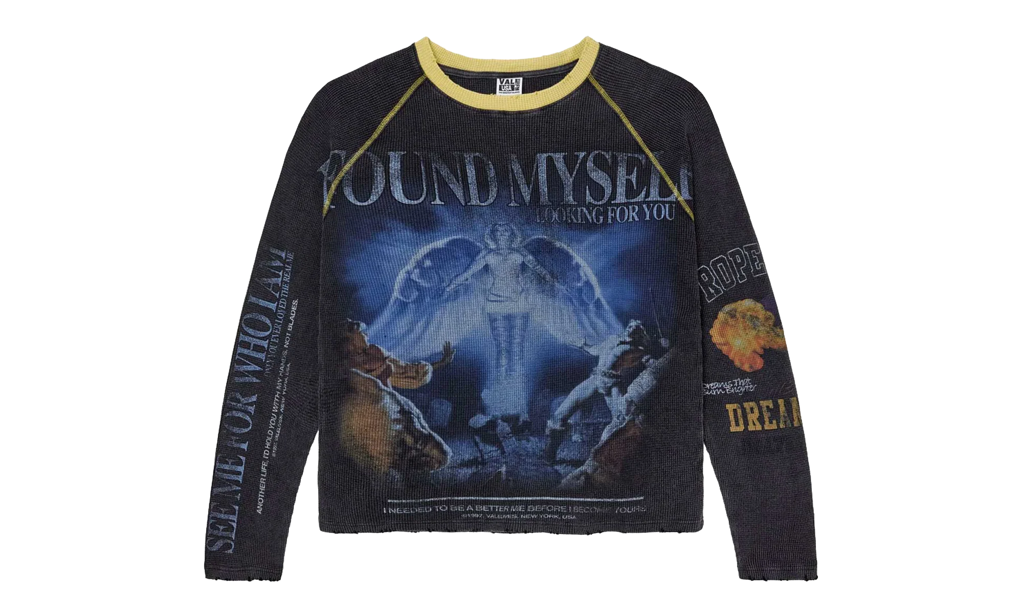 Lost and Found Thermal Sweatshirt "Black" VAL126
