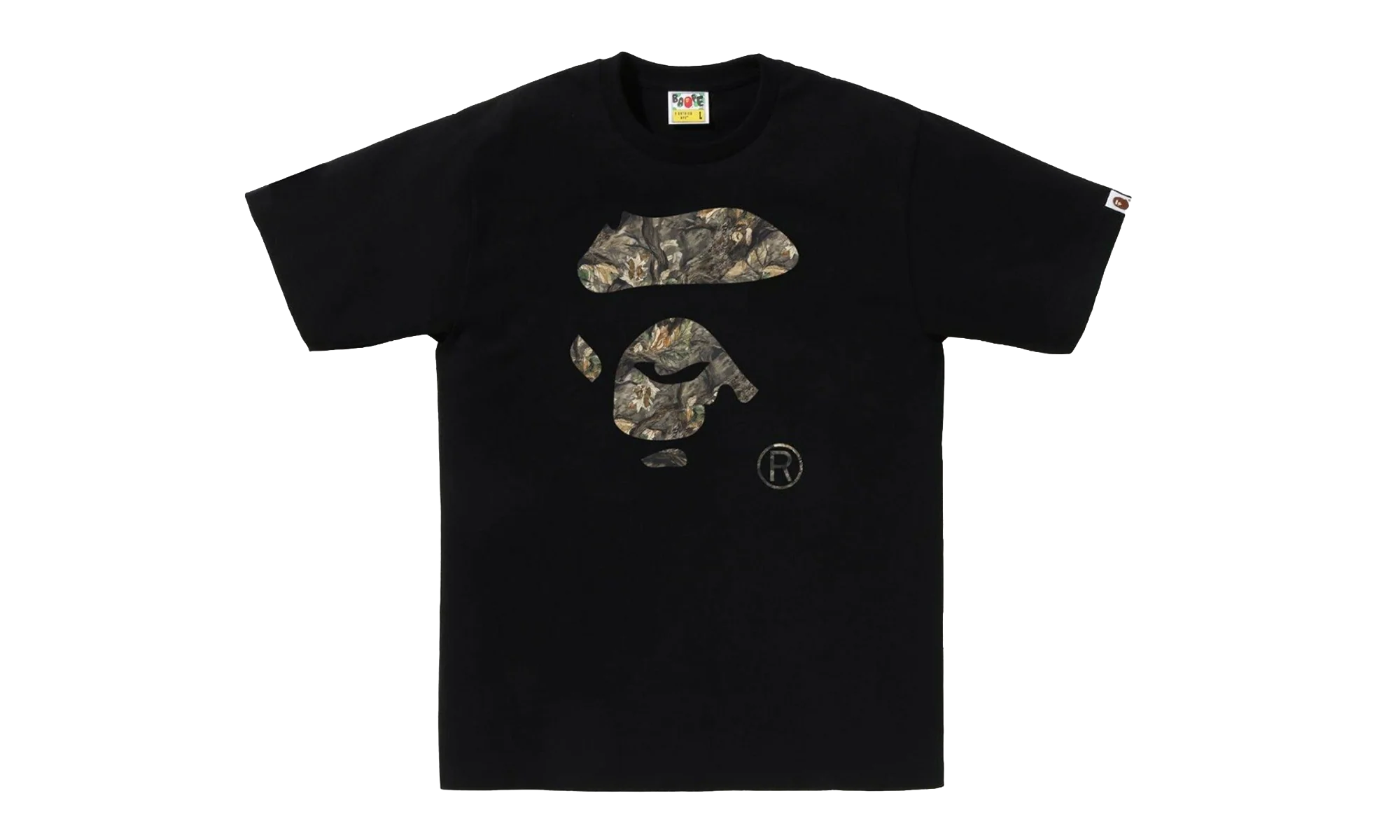 Tree Edge Camo Ape Face Tee "Black / Brown" 1L80110032 BLK