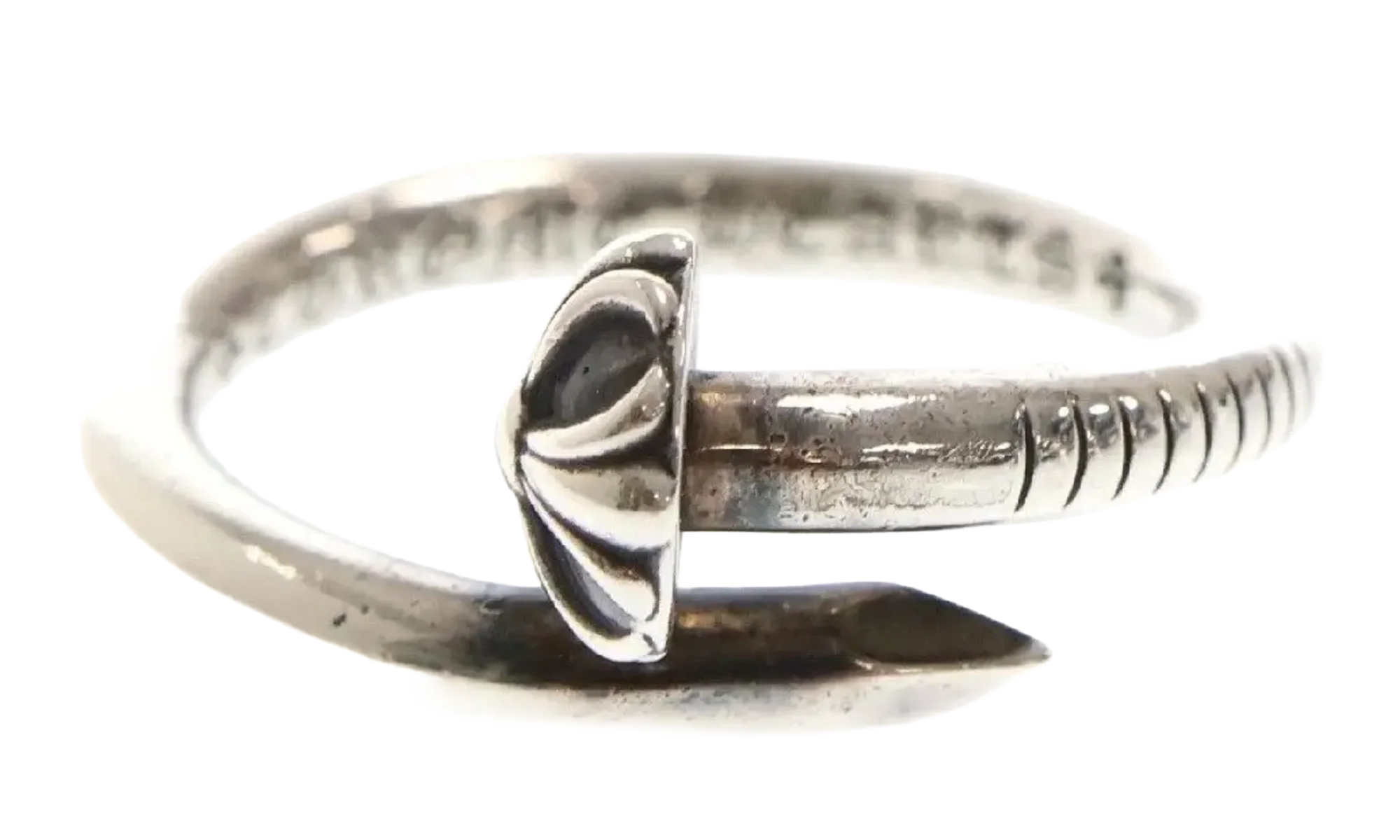 Nail Cross Ball Ring "Silver" CHRM0832