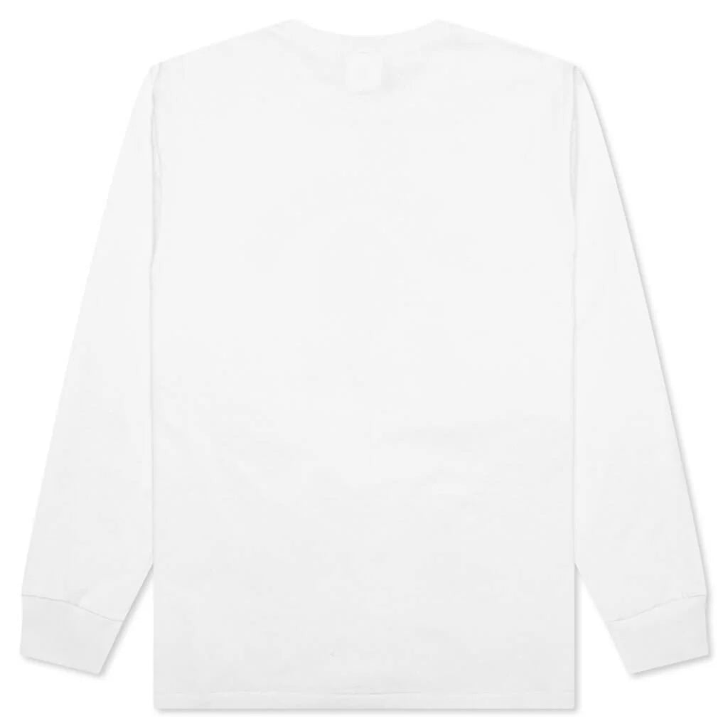 1st Camo College Long Sleeve Tee White Green
