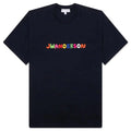 Logo Embroidery T Shirt Navy