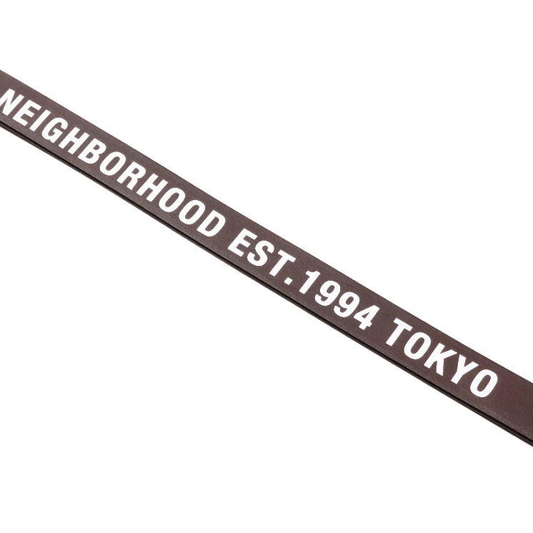 Wide Leather Dog Leash Brown