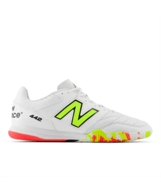 New Balance 442 Pro IN V2 Indoor Shoes White Green Black