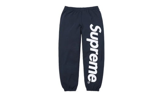 Satin Appliqué Sweatpant "SS26 - Navy" SU27516