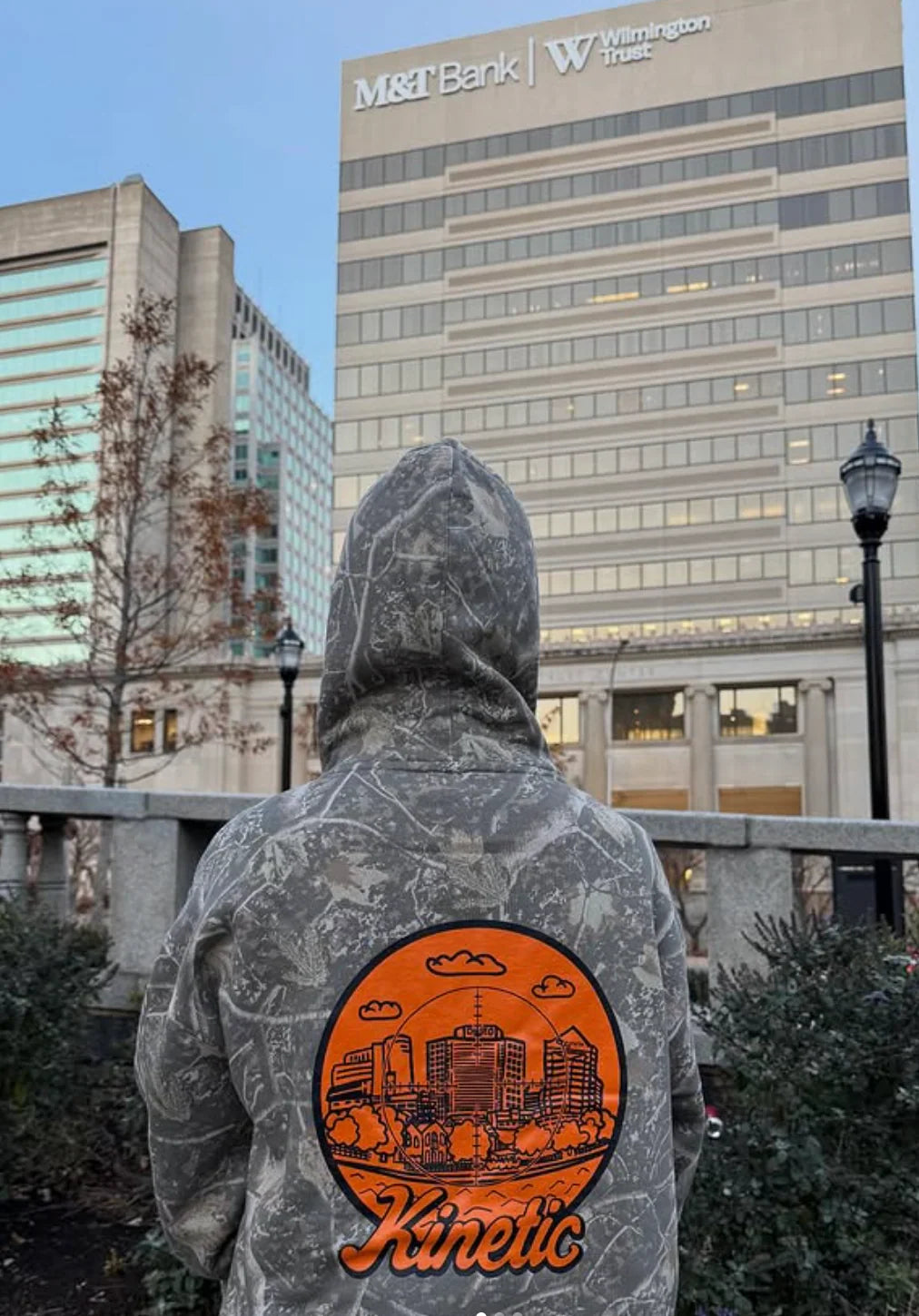 Kinetic Spot Hunter Hoodie Light Camo Orange Black