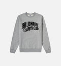 Straight Font Mens Crew Grey