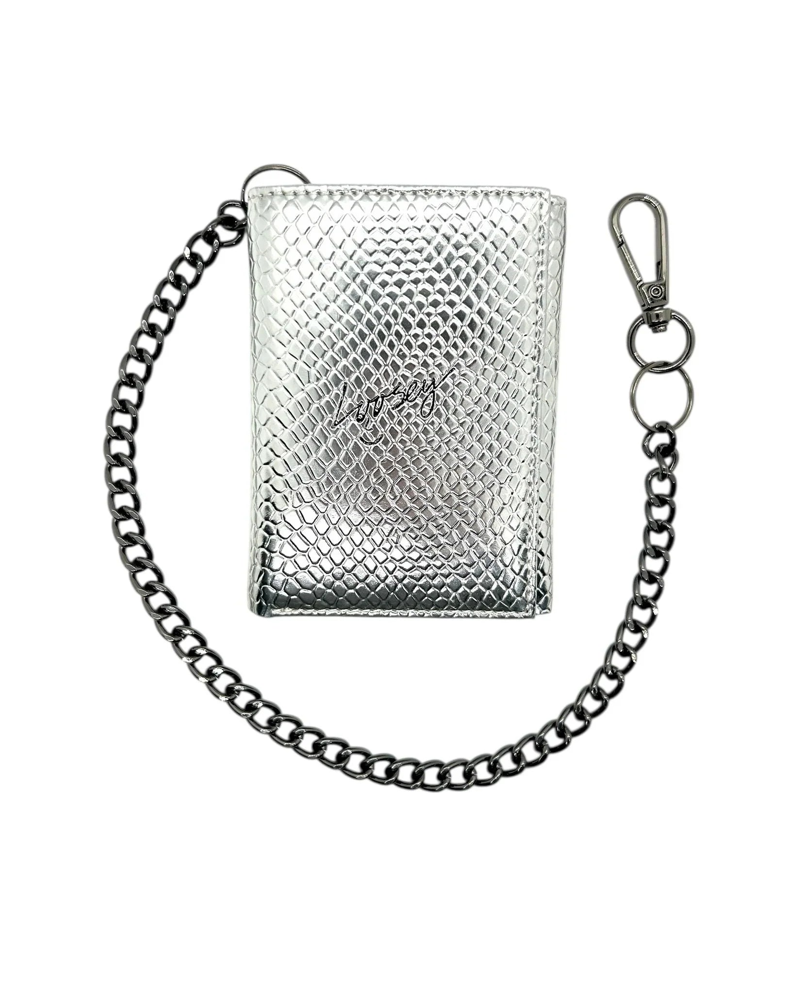 Loosey Belts Metallic Silver Chain Gang Wallet