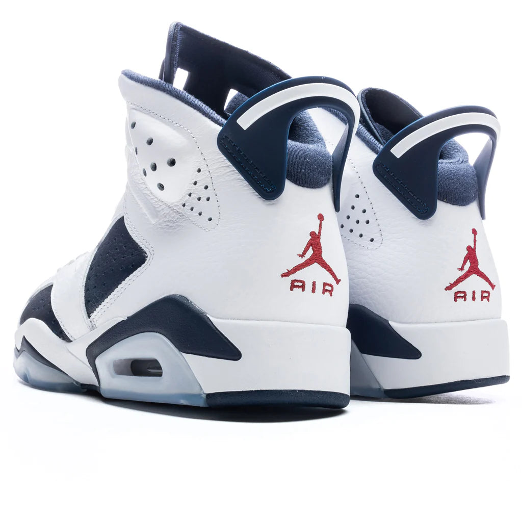 Air Jordan 6 Retro Olympic White Varsity Red Midnight Navy