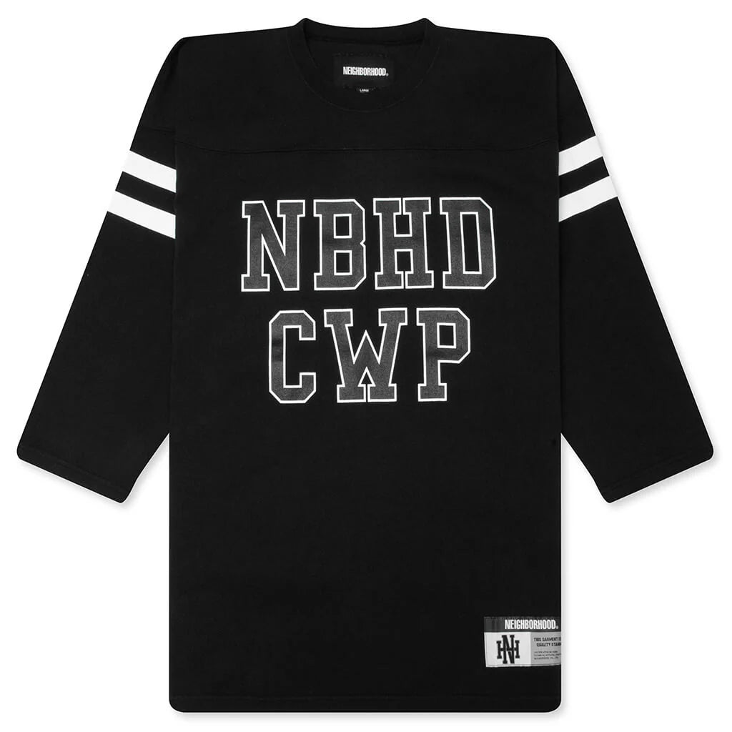 L S Football Shirt Black