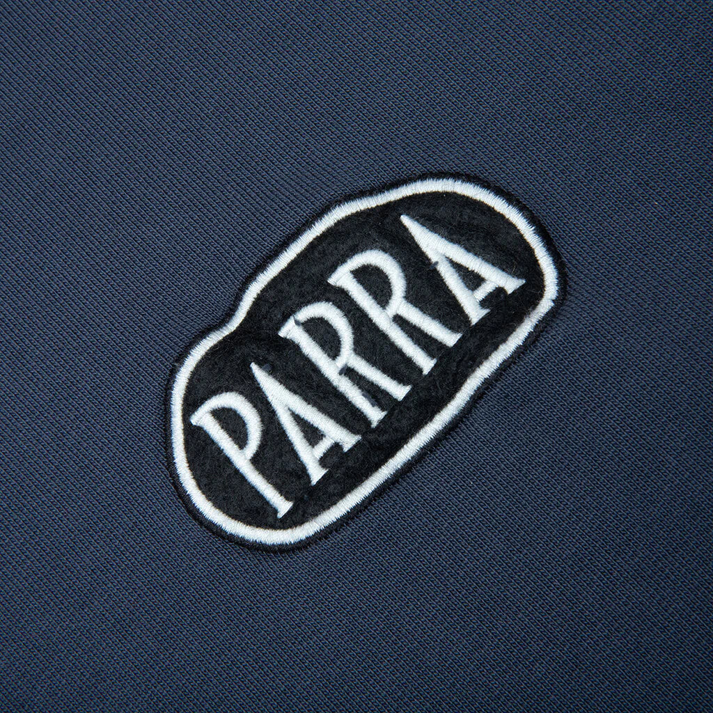 Oval Logo Hooded Sweatshirt Washed Blue