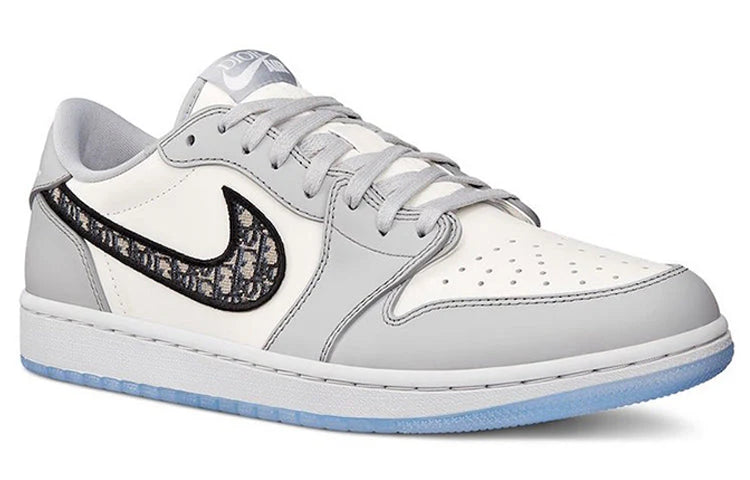 Air Jordan 1 Low x Dior White Grey