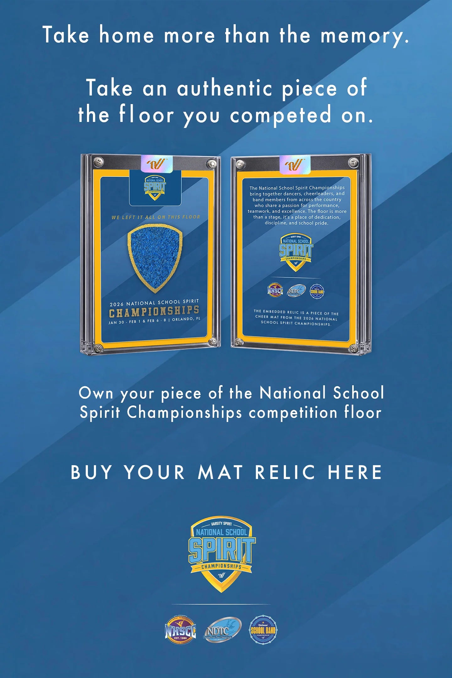 NHSCC Authentic Competition Mat Relic
