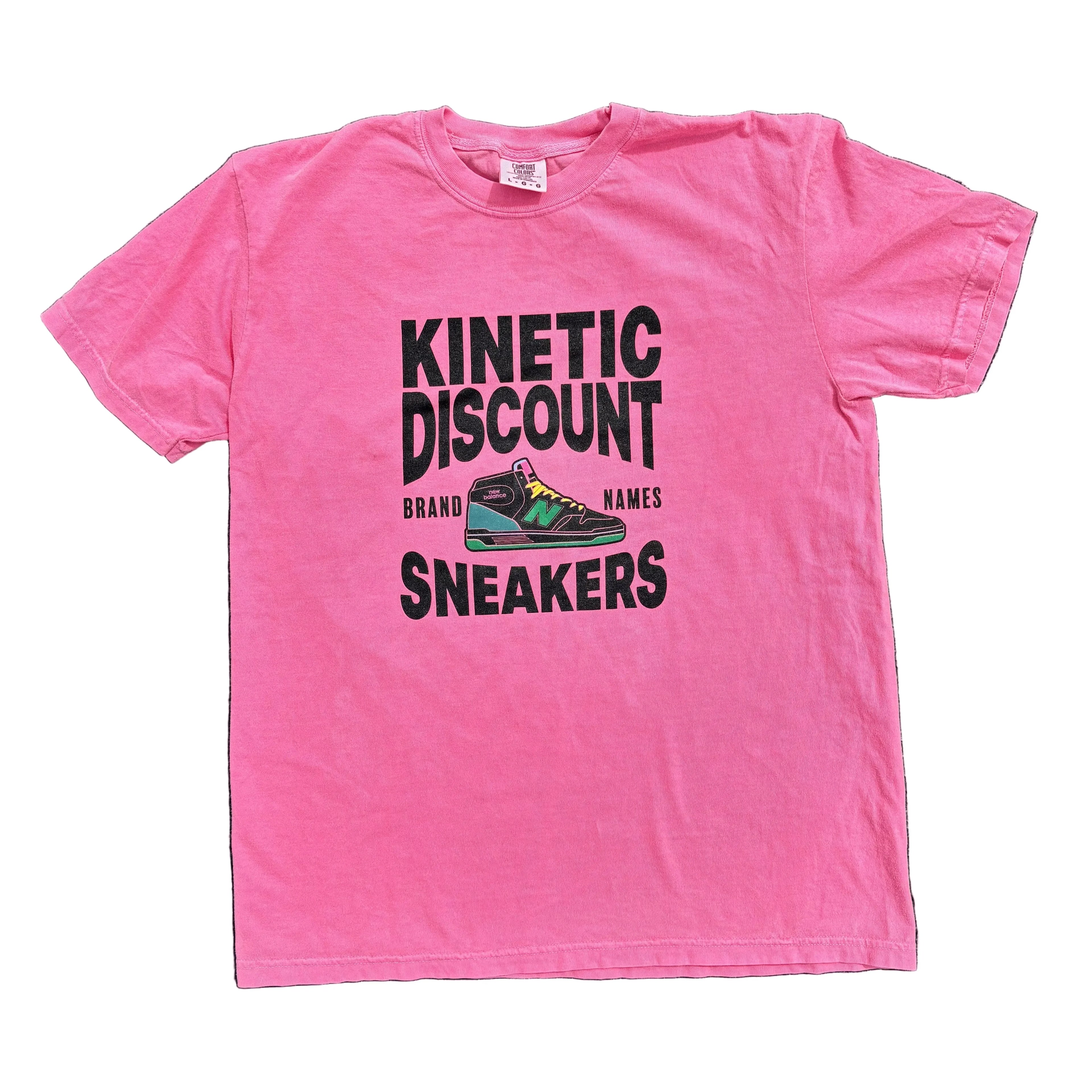 Kinetic Discount Sneaks T Shirt Pink