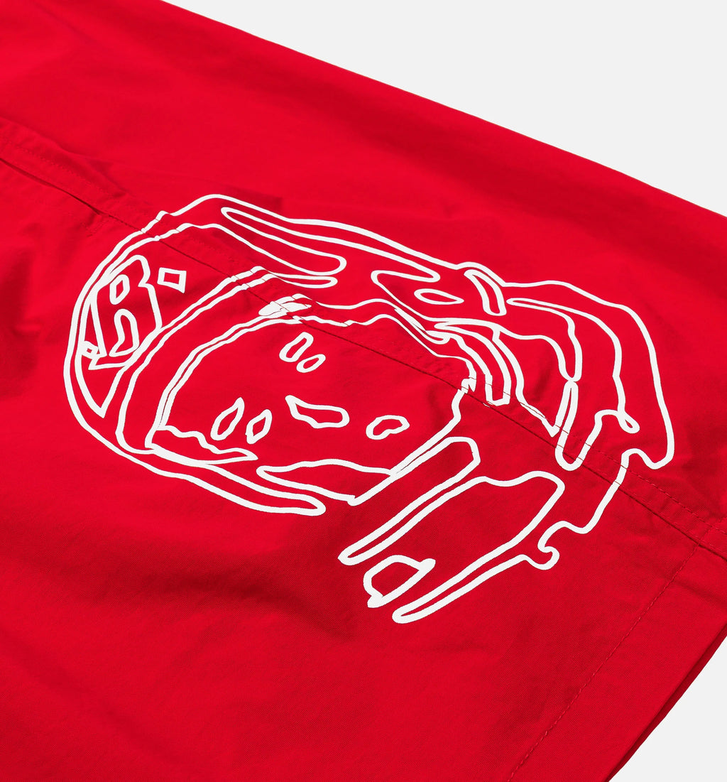 Helmet Mens Short Red