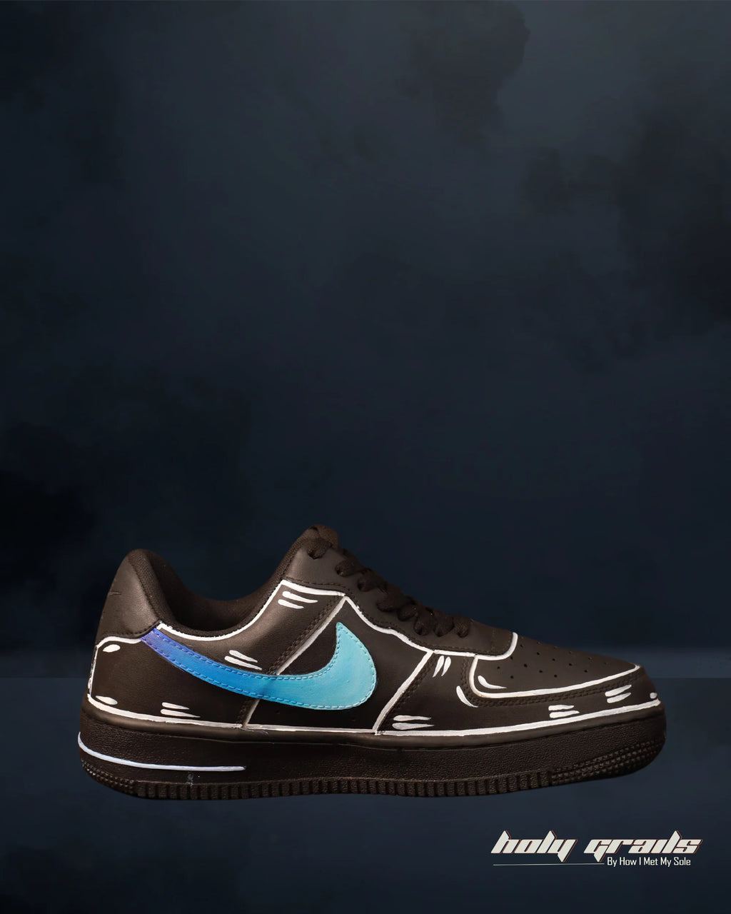 Air Force 1 x Midnight Azure Swoosh