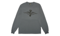 Skull Wings Pigment Dyed Long-Sleeve "Navy" STUS368