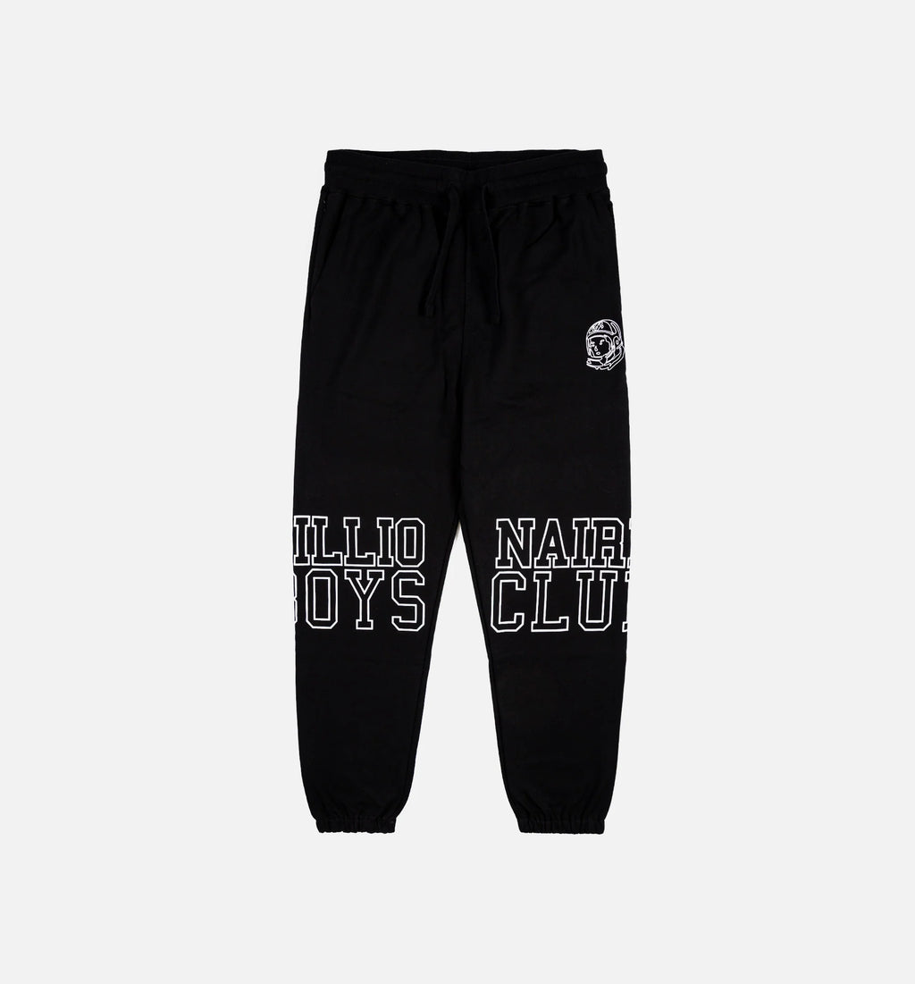 Club BB Academic Print Mens Sweatpants Black White