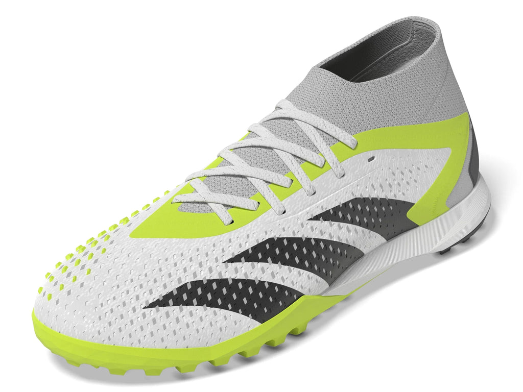 adidas Predator Accuracy1 TF Turf Soccer Cleats White Black Lucid Lemon