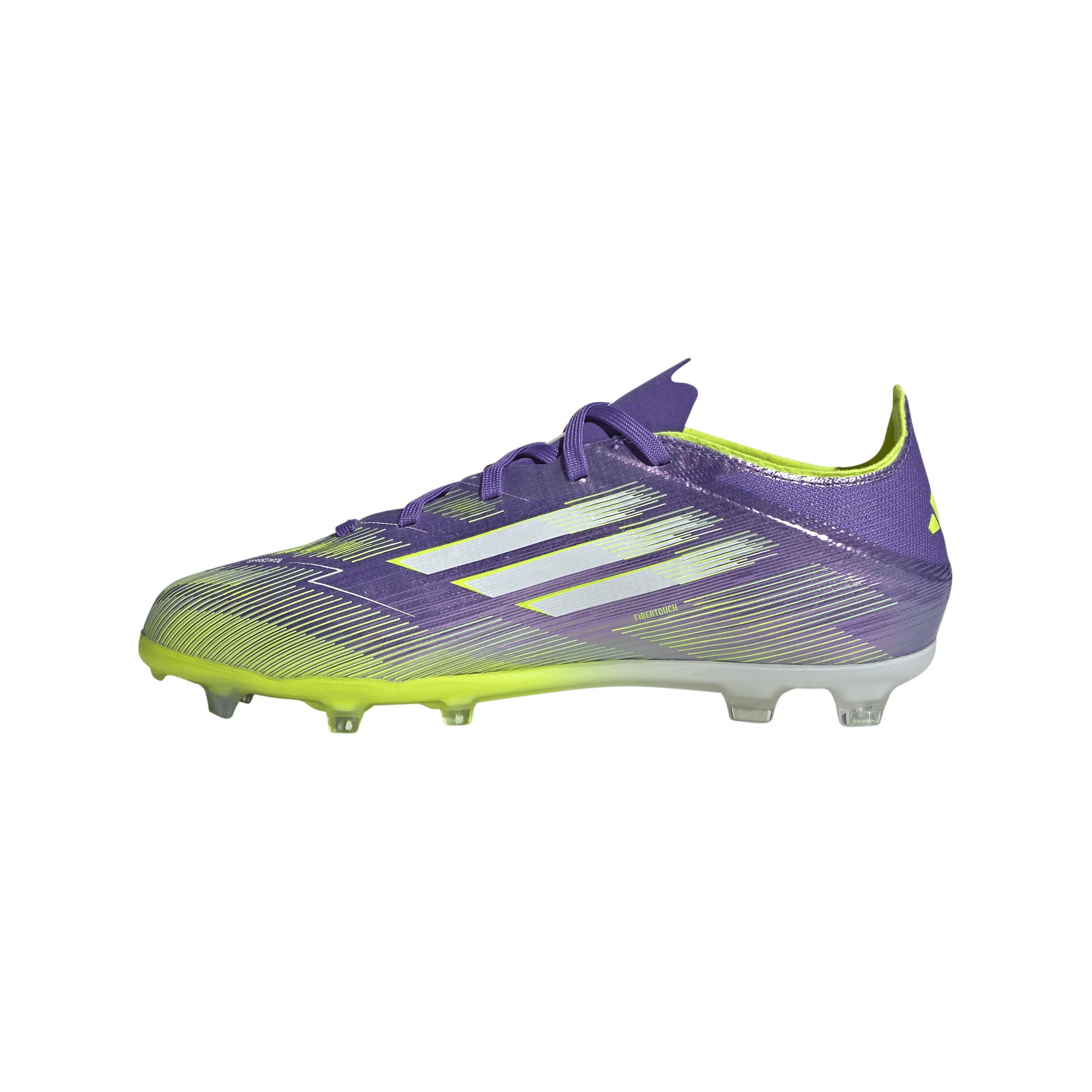 adidas F50 Elite Firm Ground Soccer Shoes Kids Purple White Lemon