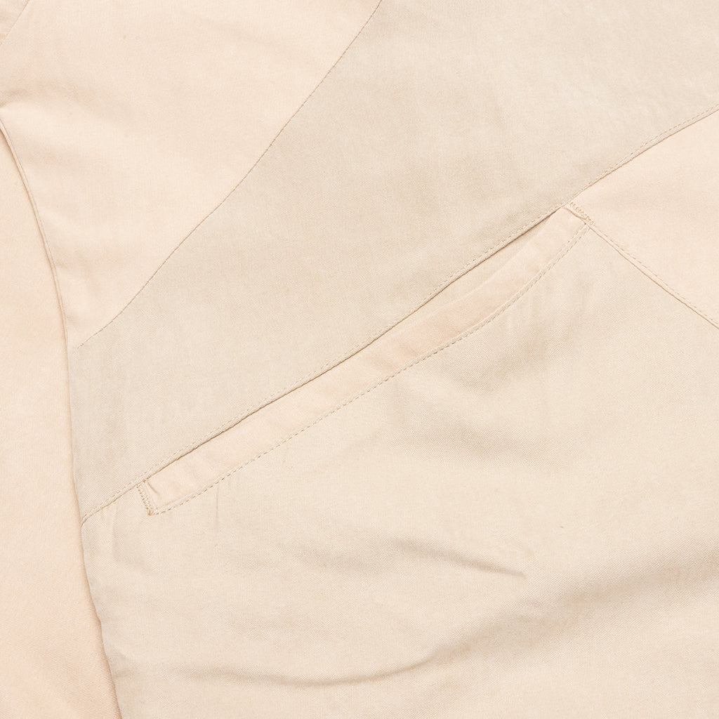 Color Block Full Zip Tan