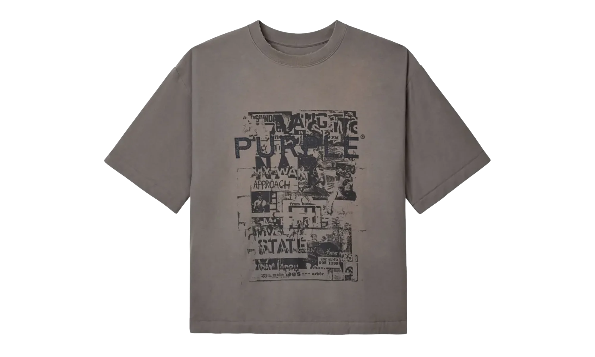 Textured Jersey Padded Tee "Grey" M1081 TGGS425