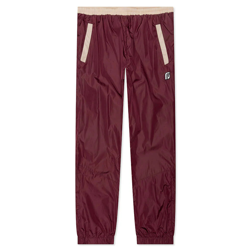 Track Pant Camel Maroon Green