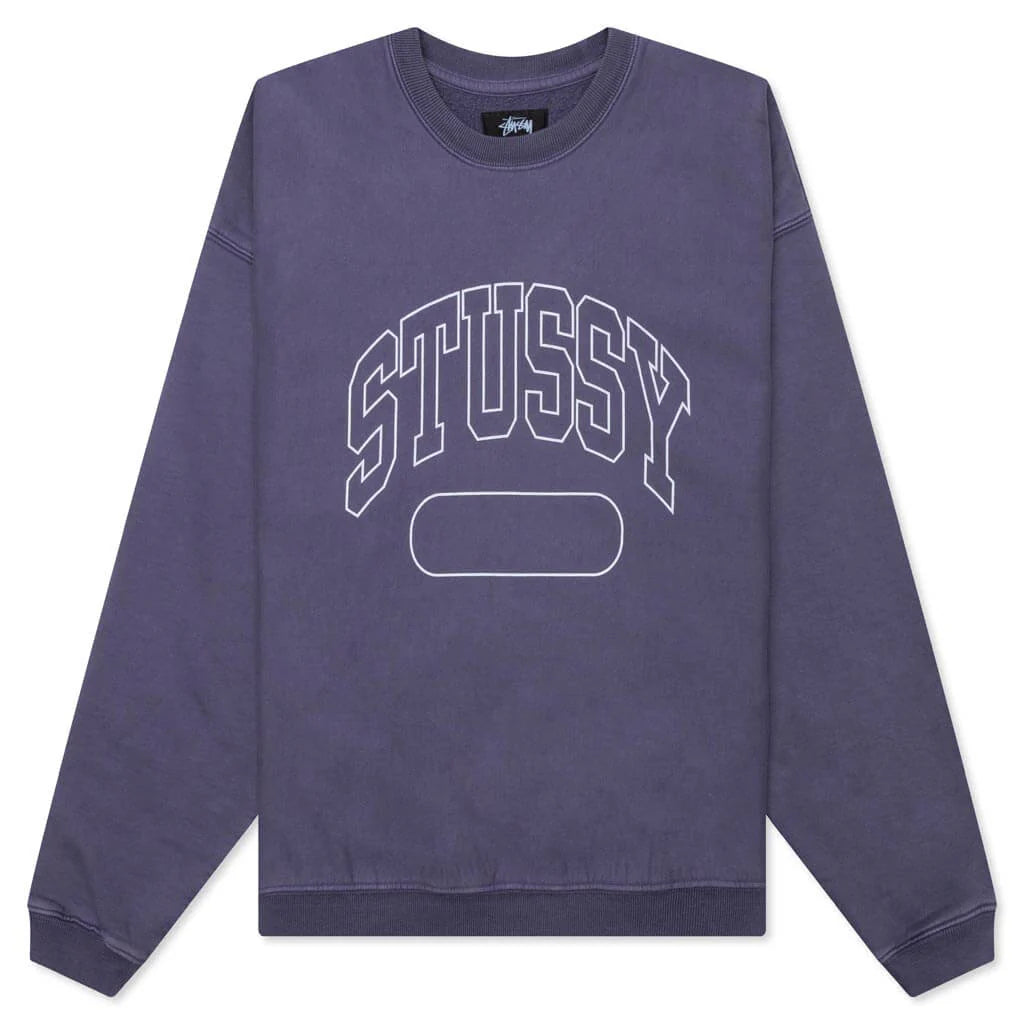 Varsity Oversized Crew Washed Blue