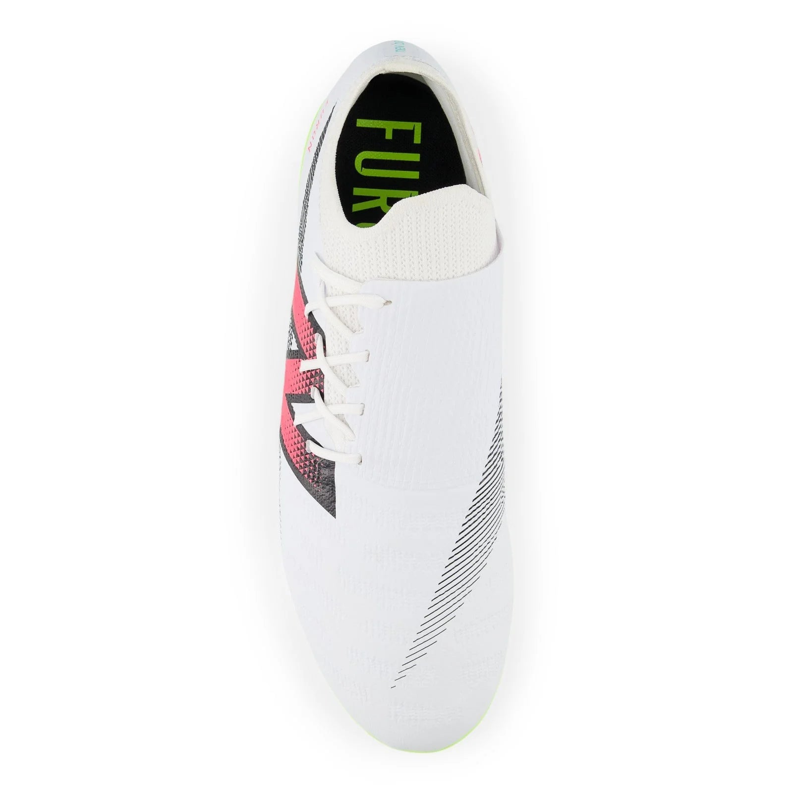 New Balance Furon Destroy FG V7 Firm Ground Soccer Cleats White Black Neon Pink