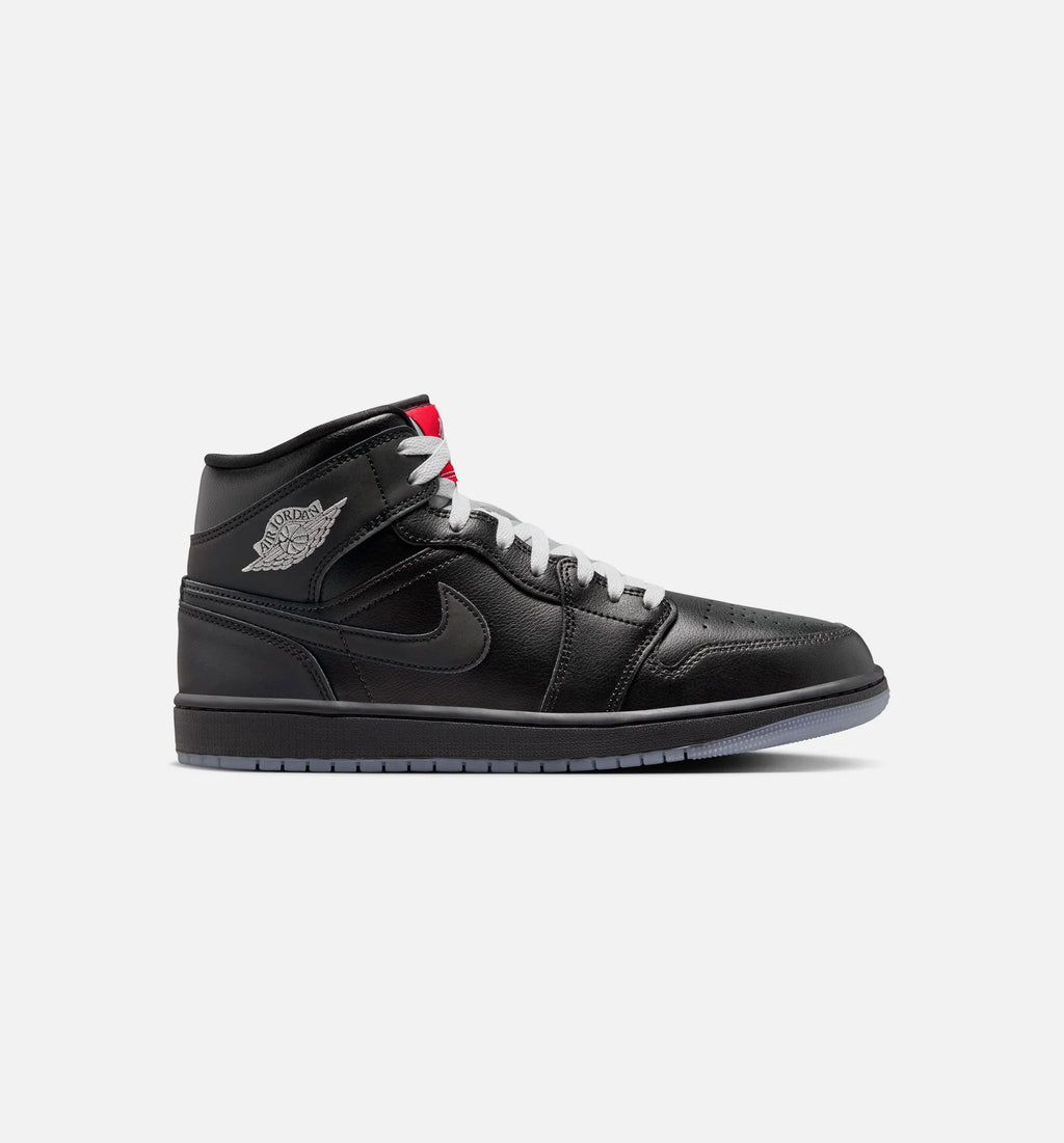 Air Jordan 1 Mid SE Mens Lifestyle Shoe Black Grey