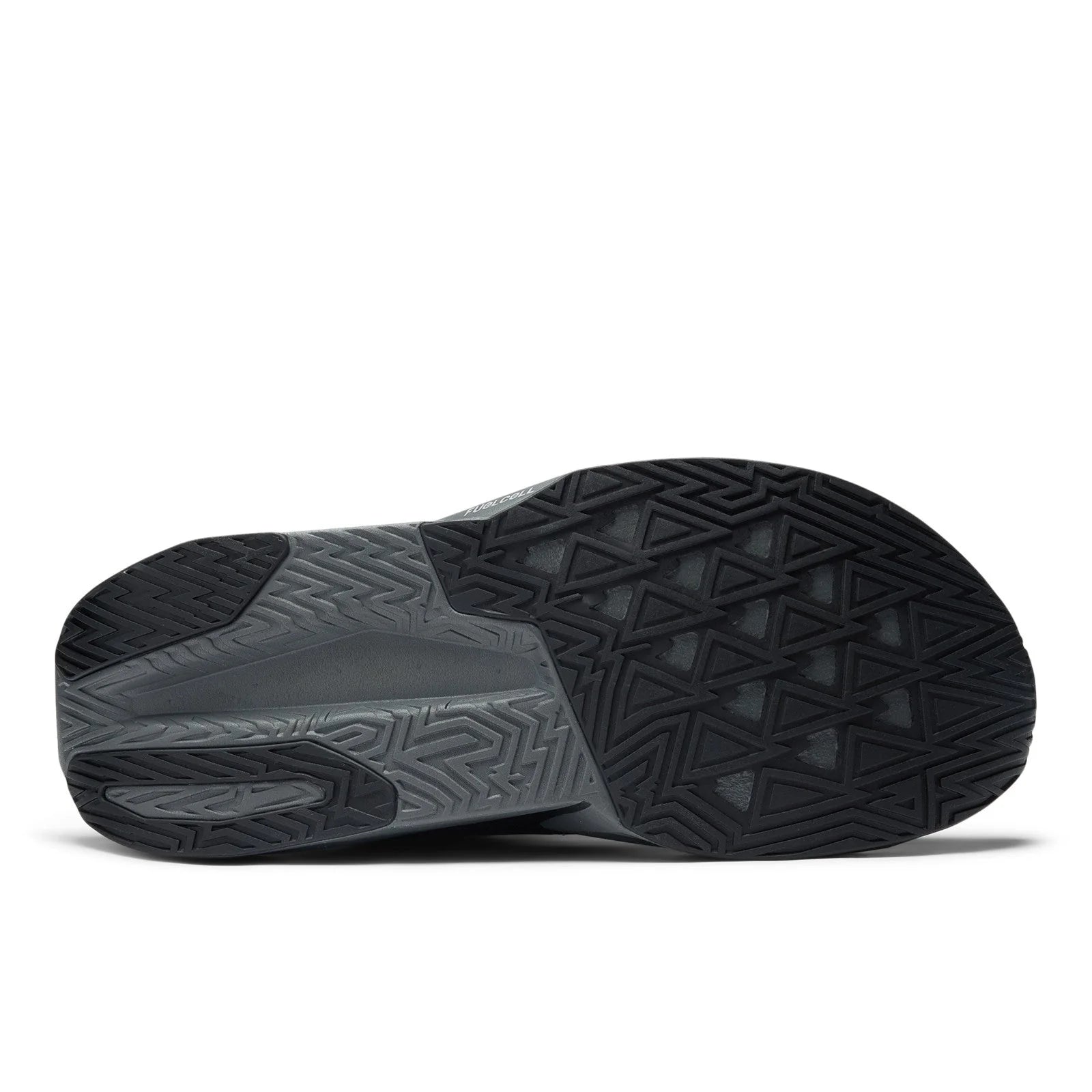 Men's FuelCell Rebel v5 in Black with Castlerock and Silver Metallic