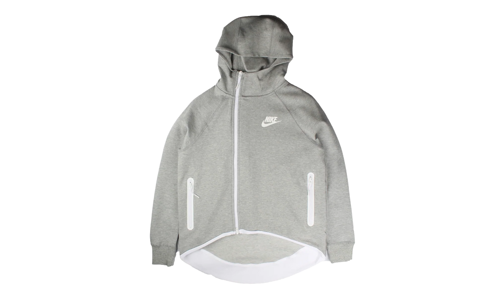 Sportswear Tech Fleece Full-Zip Cape Hoodie WMNS "Grey White" 930757 063