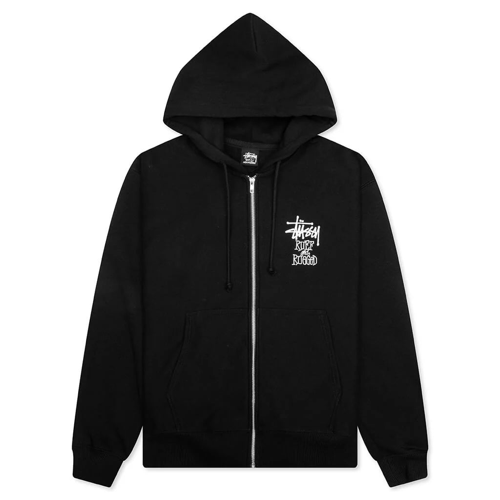 Well Suited Zip Hoodie Black