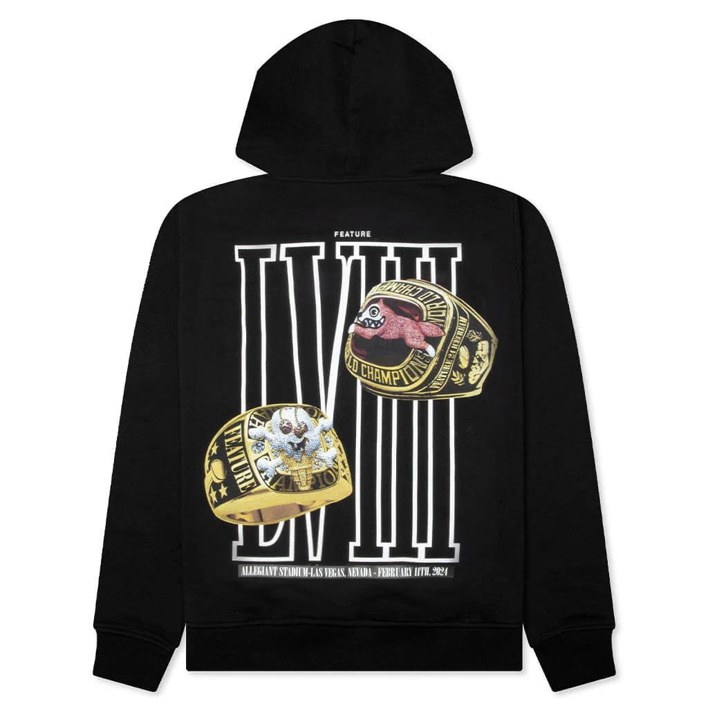 Feature x Icecream Rings Hoodie Black