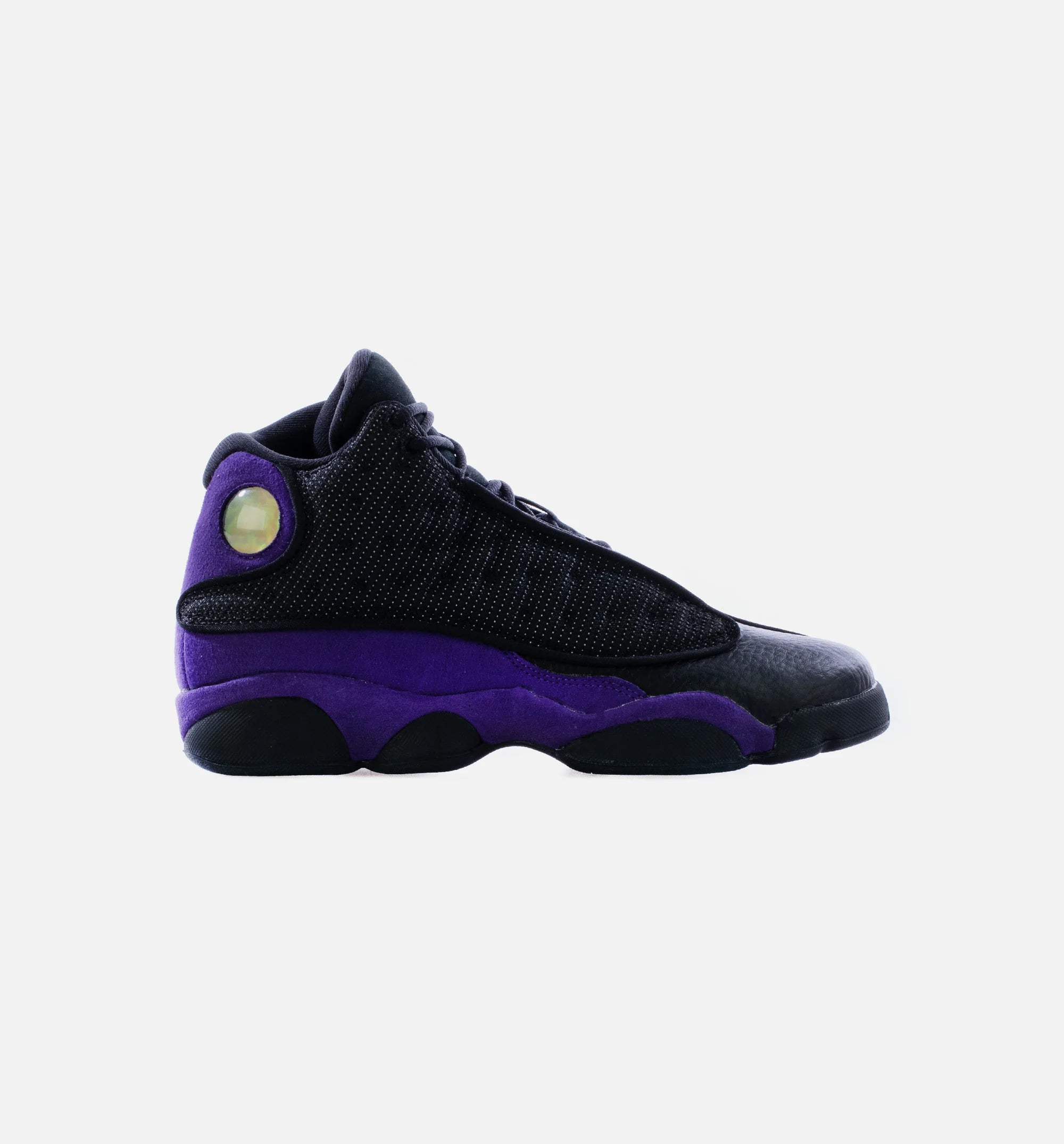 Air Jordan 13 Retro Court Purple Grade School Lifestyle Shoe Black White Court Purple Free Shipping